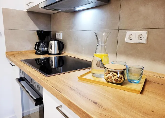 Seezeit - Gemuetliche Ferienwohnung, Tiefgarage, Cospudener Apartment